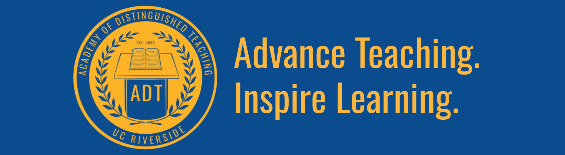ADT homepage banner: Advance Teaching. Inspire Learning.